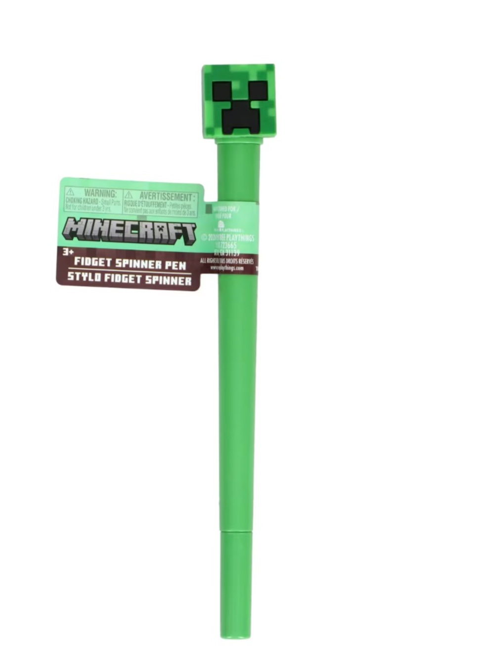 Minecraft Fidget Spinner Pen - Blue